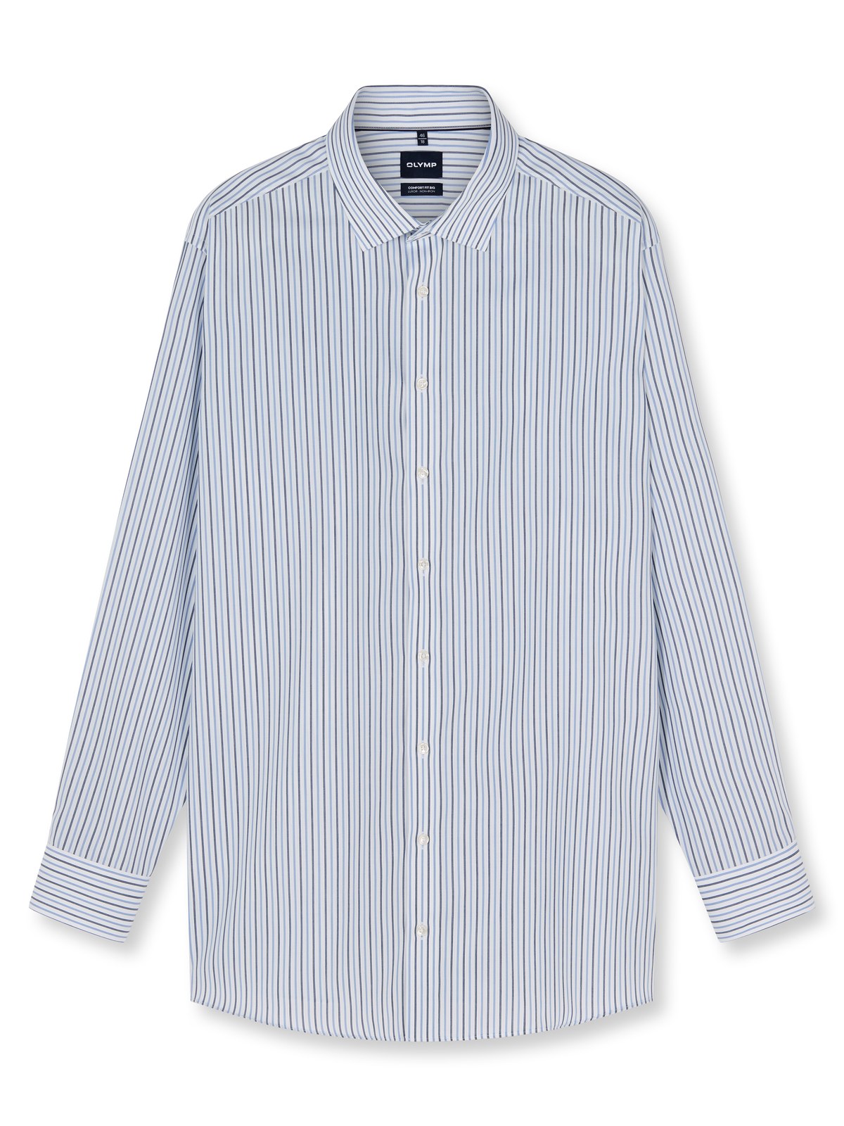 Hemd Herren Bleu – OLYMP Luxor Comfort Fit Big, Detailansicht