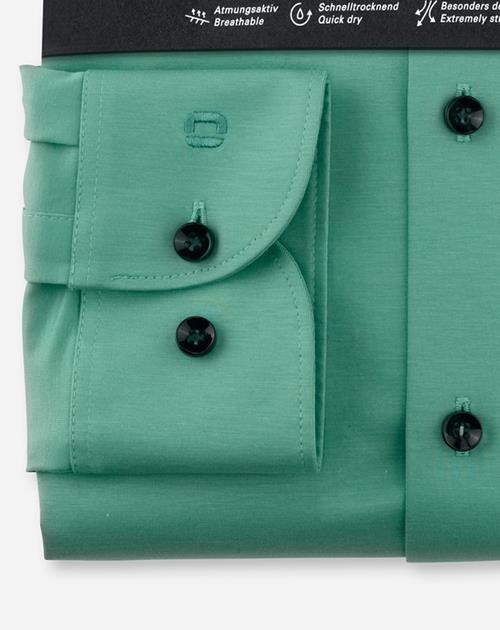 Hemd Herren Grün – OLYMP Level Five 24/Seven Body Fit, Detailansicht