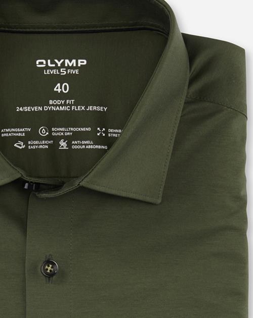 Hemd Herren Kitt – OLYMP Level Five 24/Seven Body Fit, Detailansicht