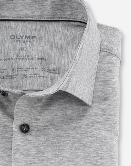 Hemd Herren Silbergrau – OLYMP Level Five 24/Seven Body Fit, Detailansicht