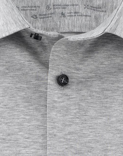 Hemd Herren Silbergrau – OLYMP Level Five 24/Seven Body Fit, Detailansicht