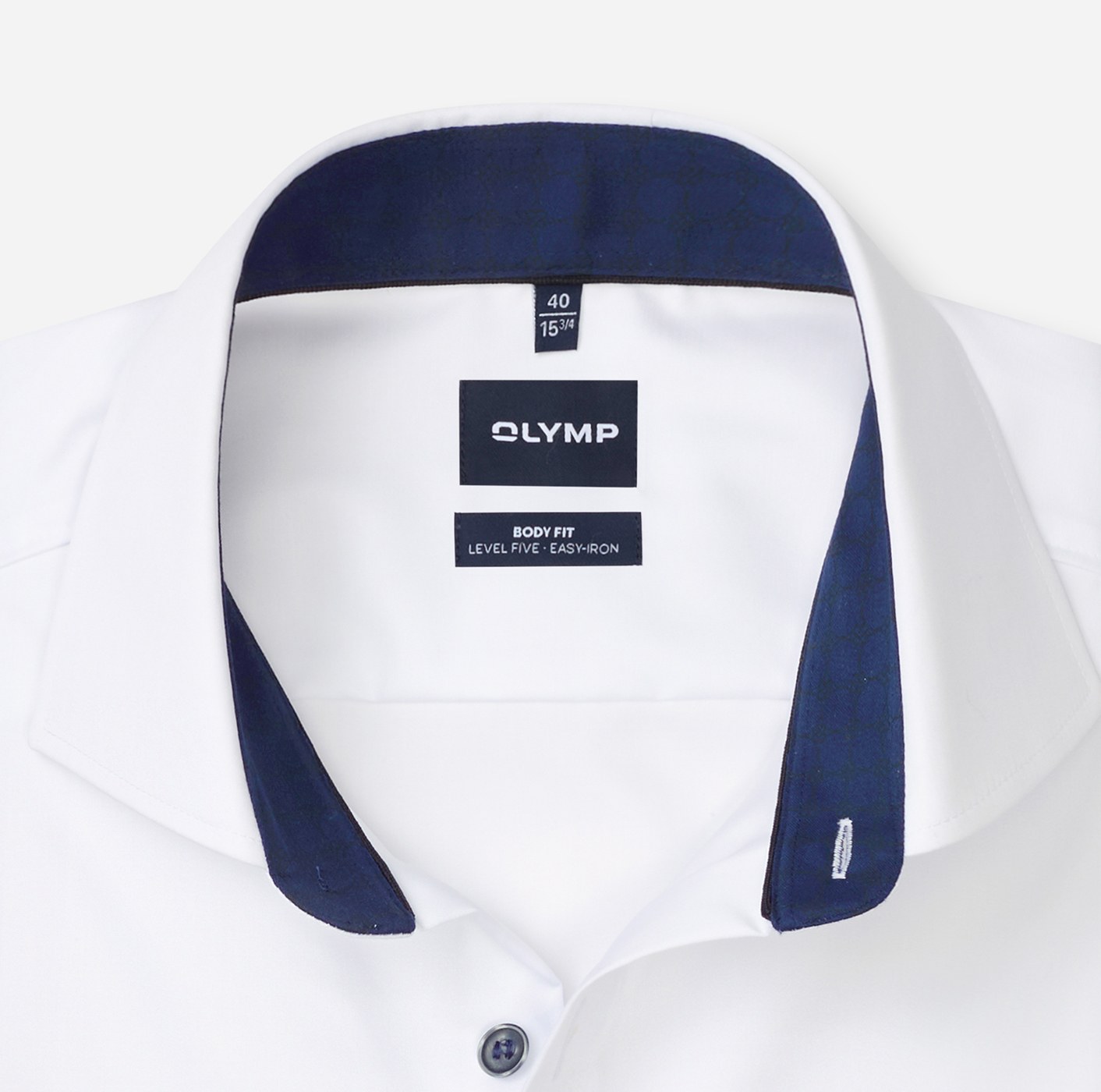 Hemd Herren Blau – OLYMP Level Five Body Fit, Detailansicht