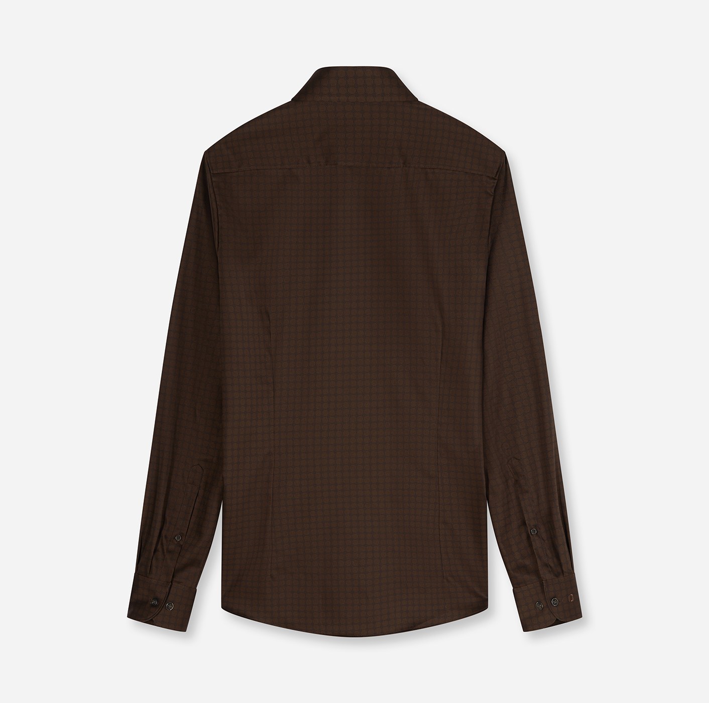 Hemd Herren Schwarz-braun – OLYMP Level Five Body Fit, Detailansicht