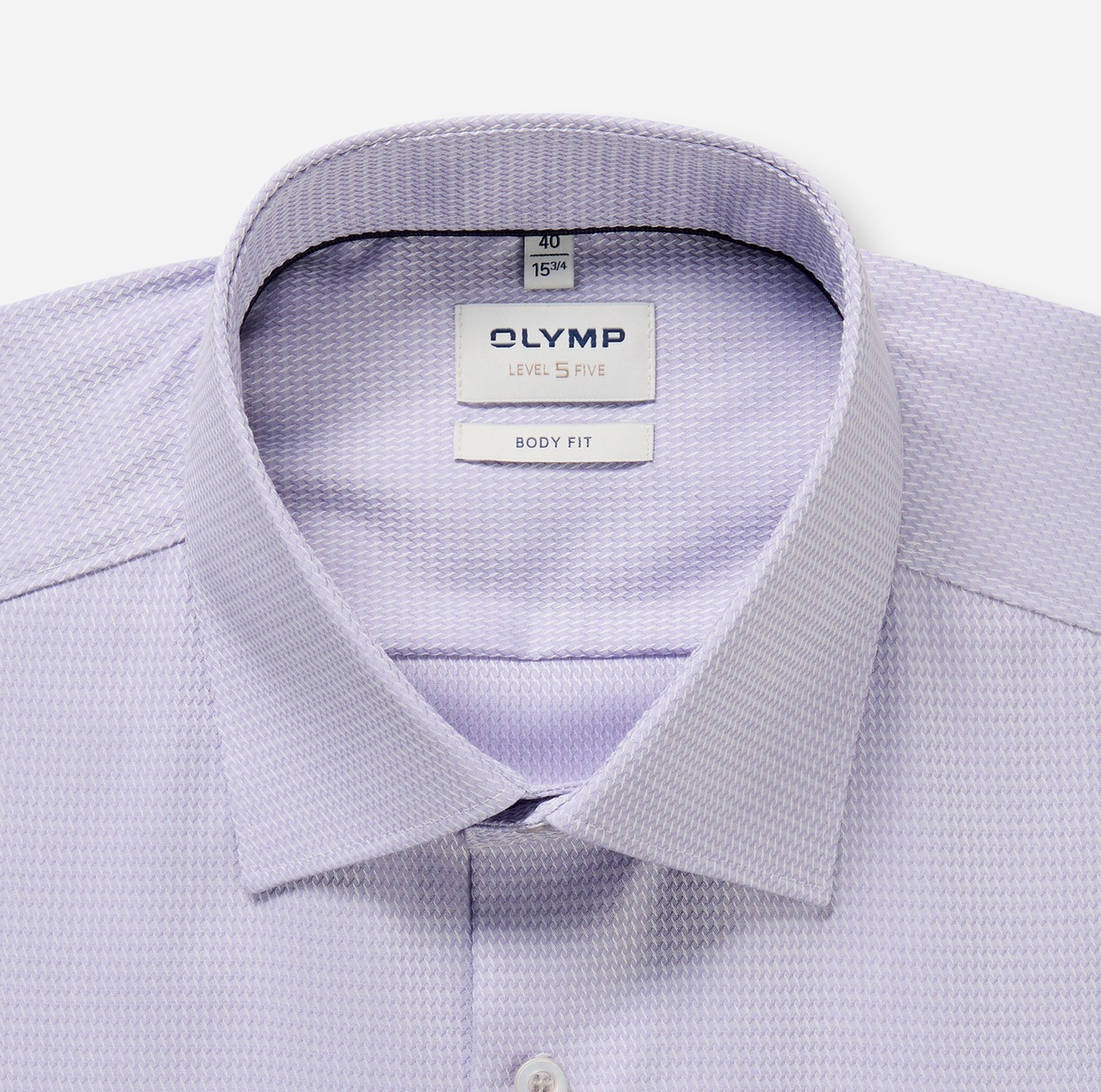 Hemd Herren Flieder – OLYMP Level Five Body Fit, Detailansicht