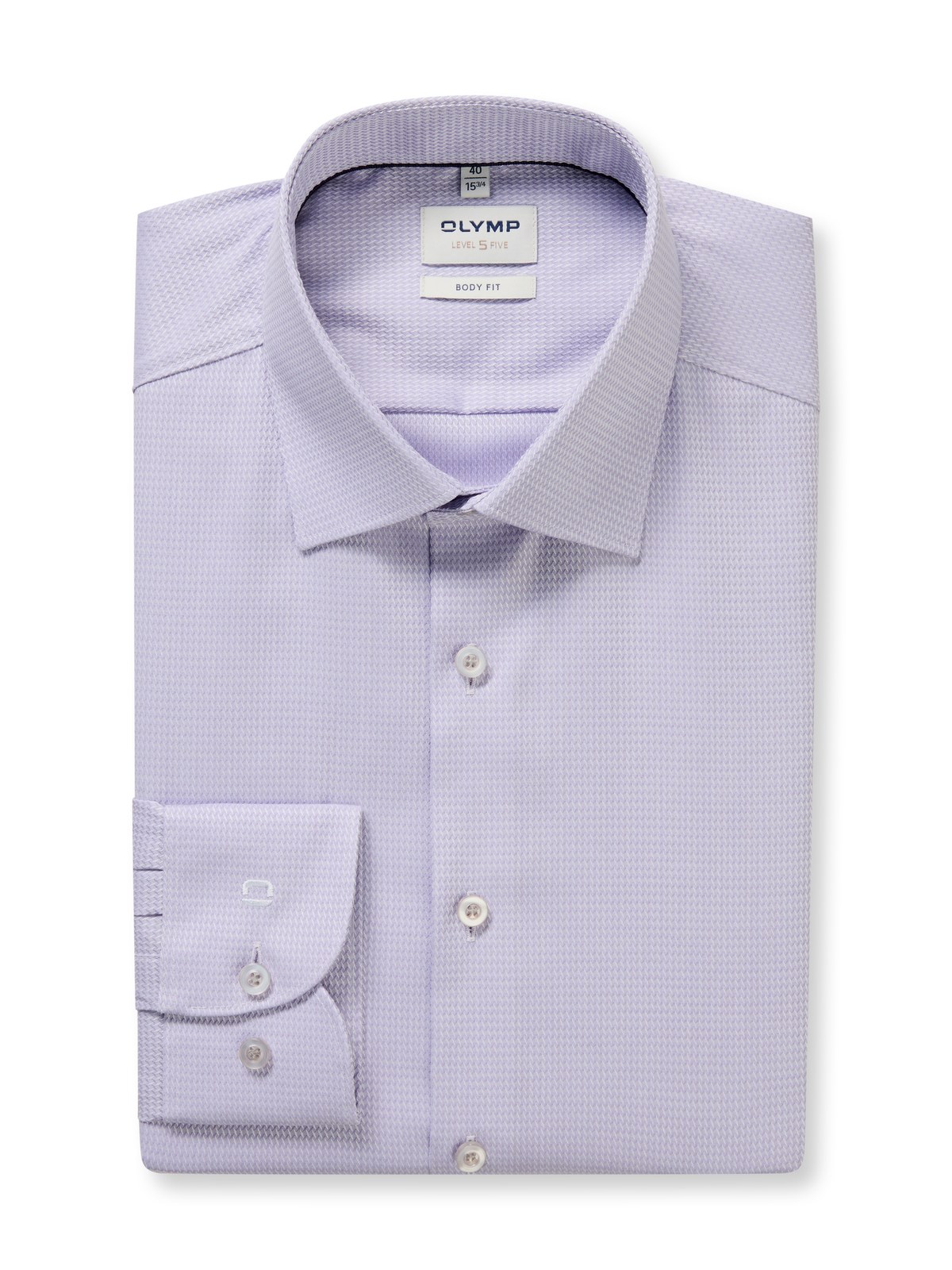 Hemd Herren Flieder – OLYMP Level Five Body Fit, Detailansicht