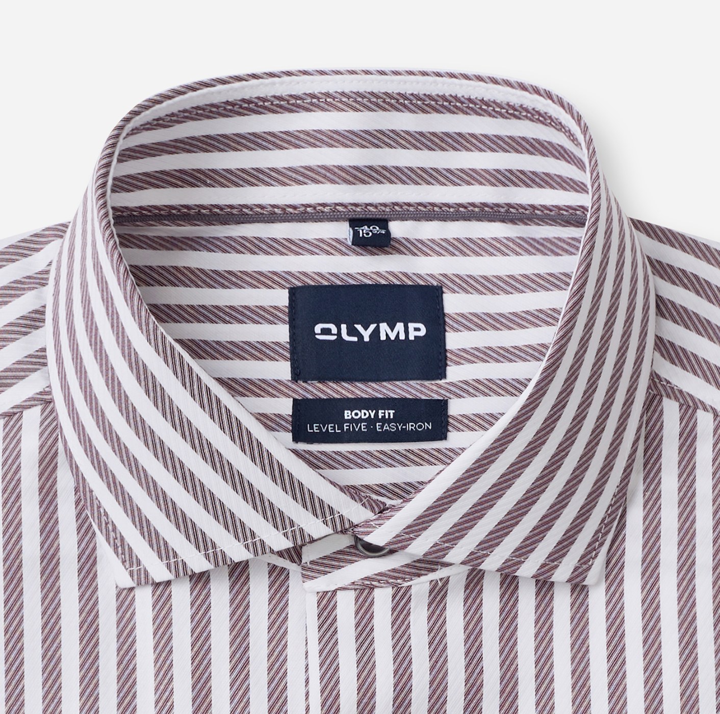 Hemd Herren Bordeaux – OLYMP Level Five Body Fit, Detailansicht