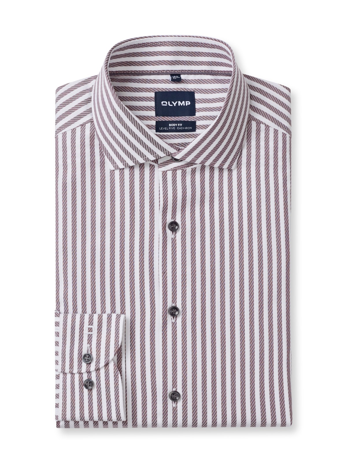 Hemd Herren Bordeaux – OLYMP Level Five Body Fit, Detailansicht