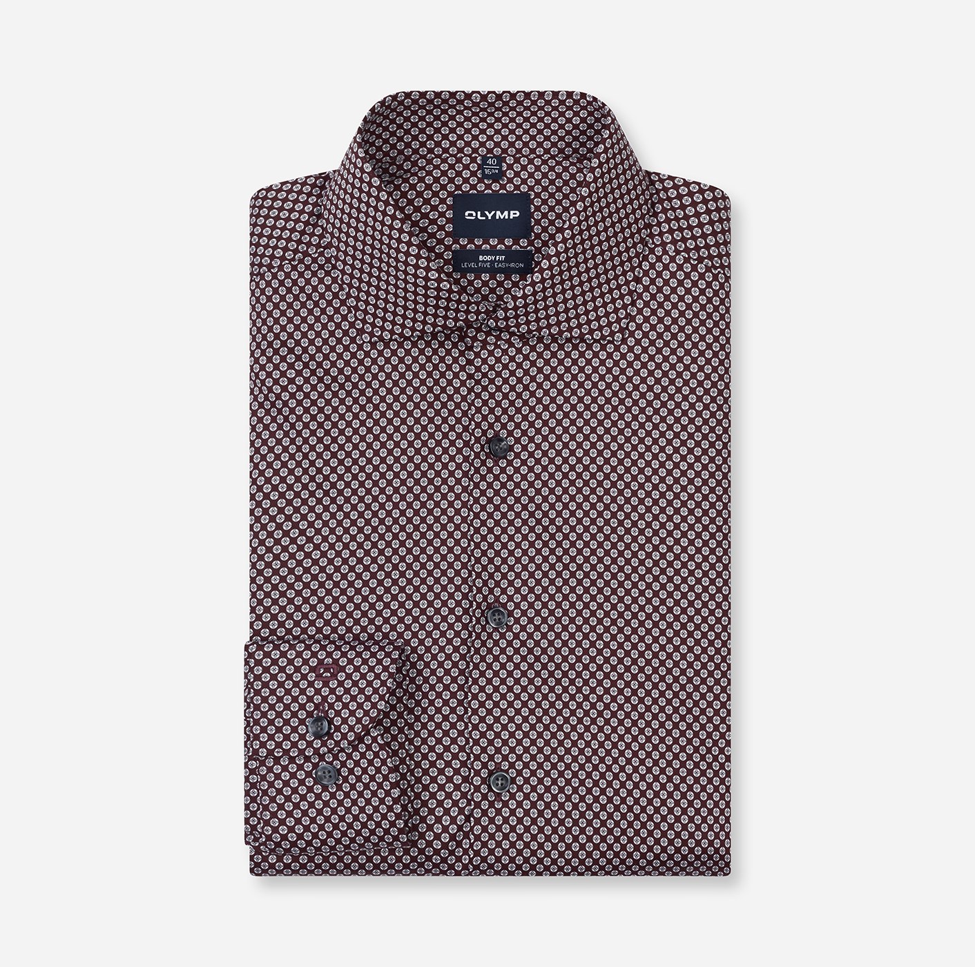 Hemd Herren Bordeaux – OLYMP Level Five Body Fit