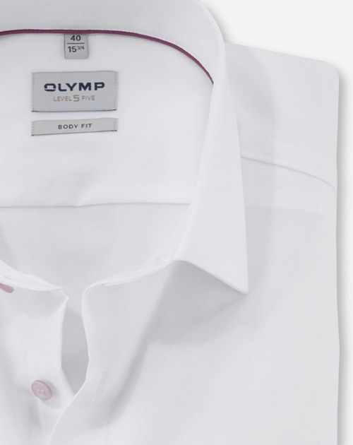 Hemd Herren Rosé – OLYMP Level Five Body Fit, Detailansicht