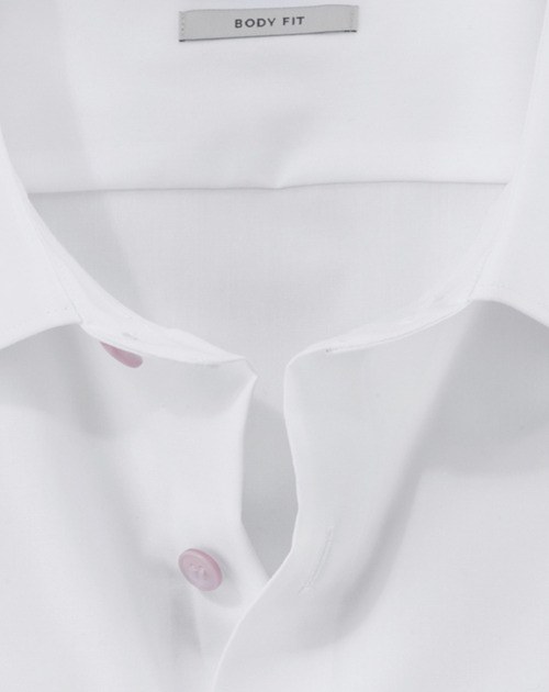 Hemd Herren Rosé – OLYMP Level Five Body Fit, Detailansicht