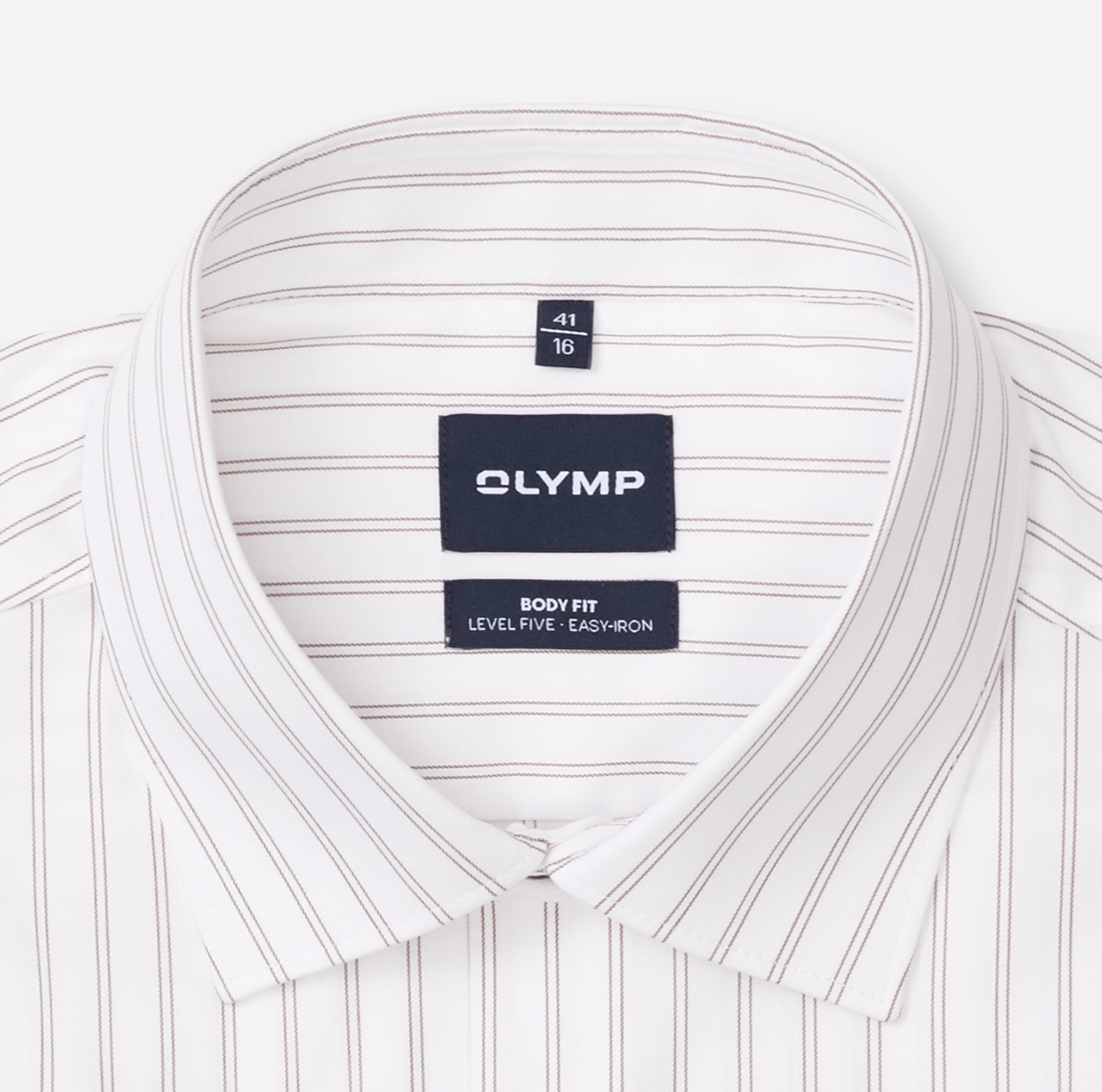 Hemd Herren Weiß – OLYMP Level Five Body Fit, Detailansicht