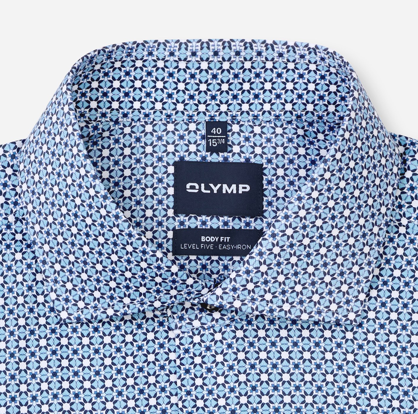Hemd Herren Bleu – OLYMP Level Five Body Fit, Detailansicht