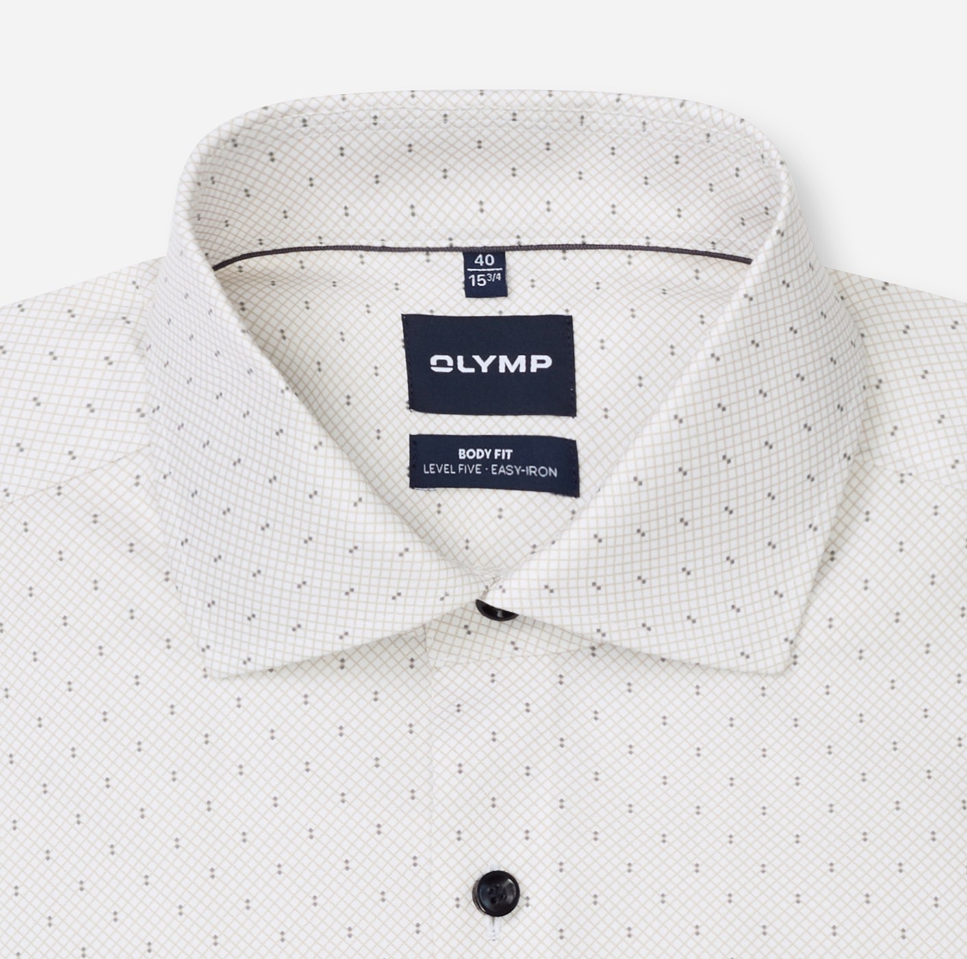Hemd Herren Natur – OLYMP Level Five Body Fit, Detailansicht