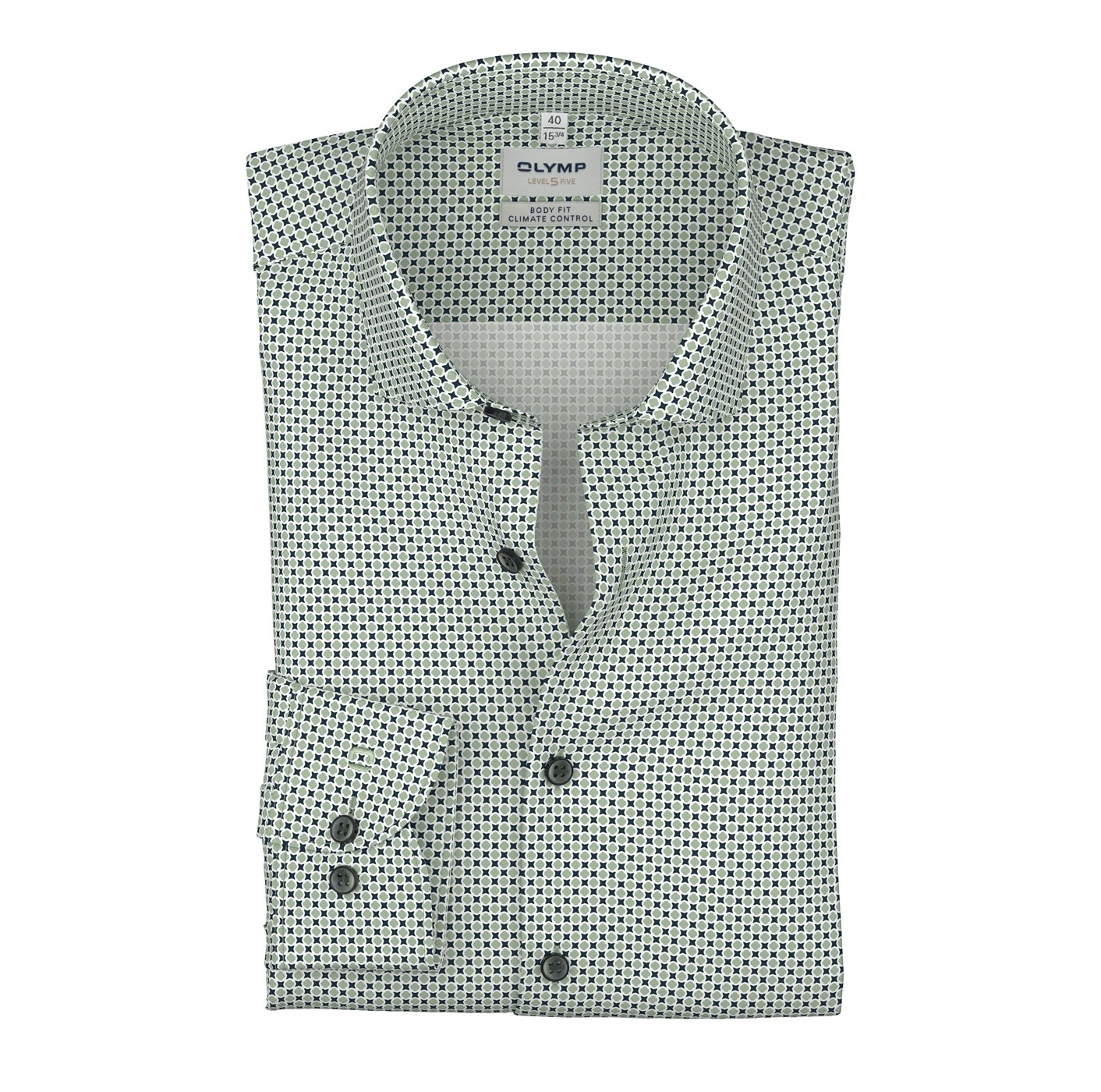 Hemd Herren Hellgrün – OLYMP Level Five 24/Seven Body Fit