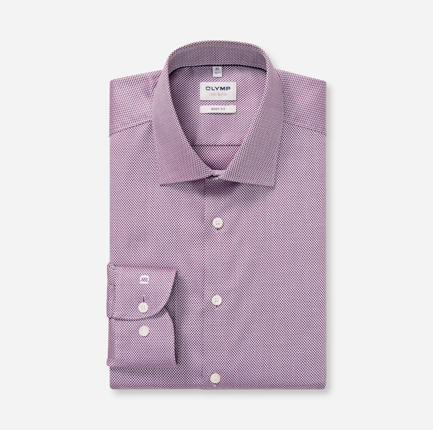 Hemd Herren Aubergine – OLYMP Level Five Body Fit