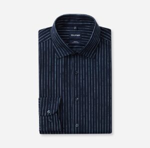 Hemd Herren Marine – OLYMP Level Five 24/Seven Body Fit