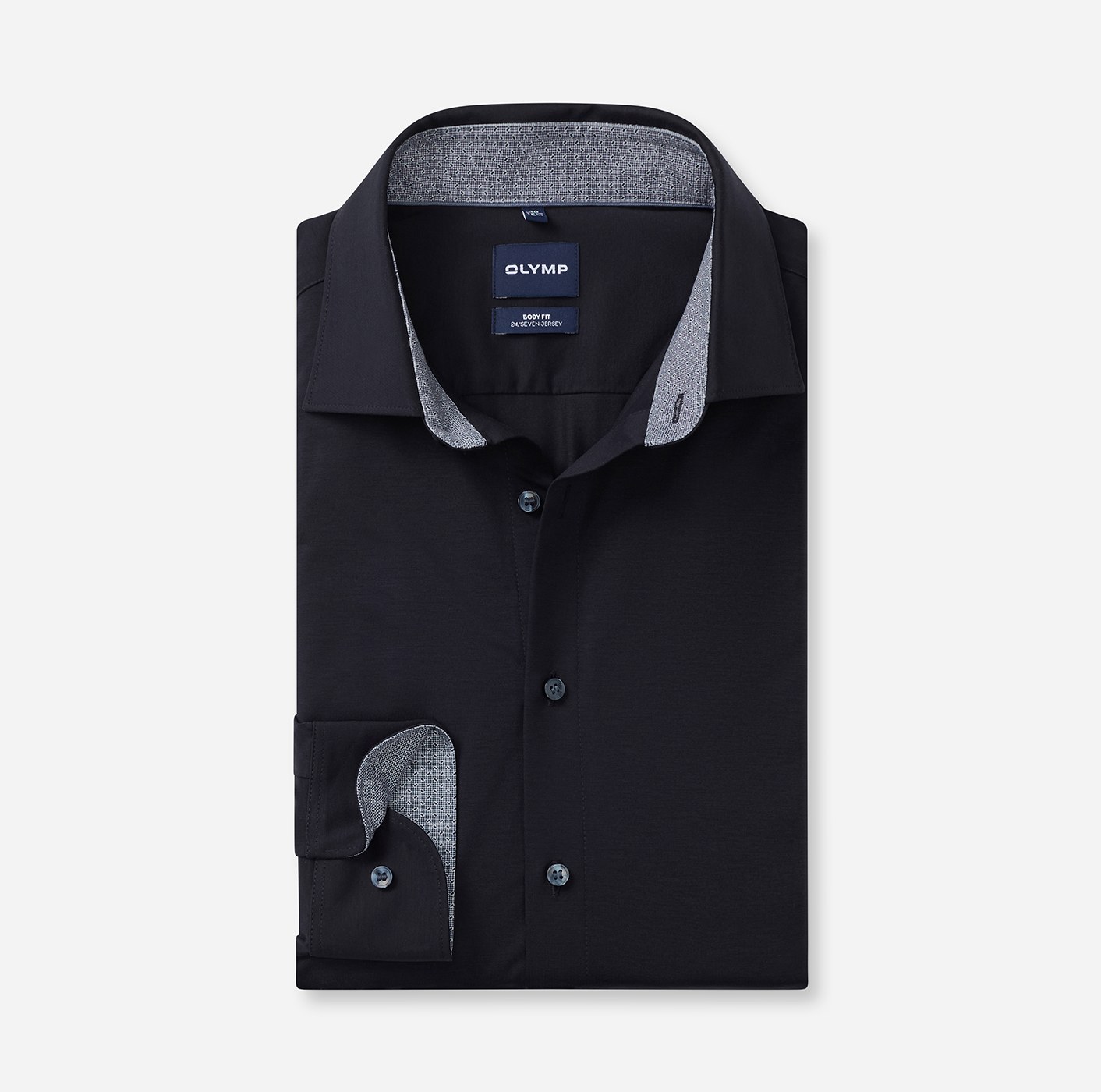 Hemd Herren Marine – OLYMP Level Five 24/Seven Body Fit