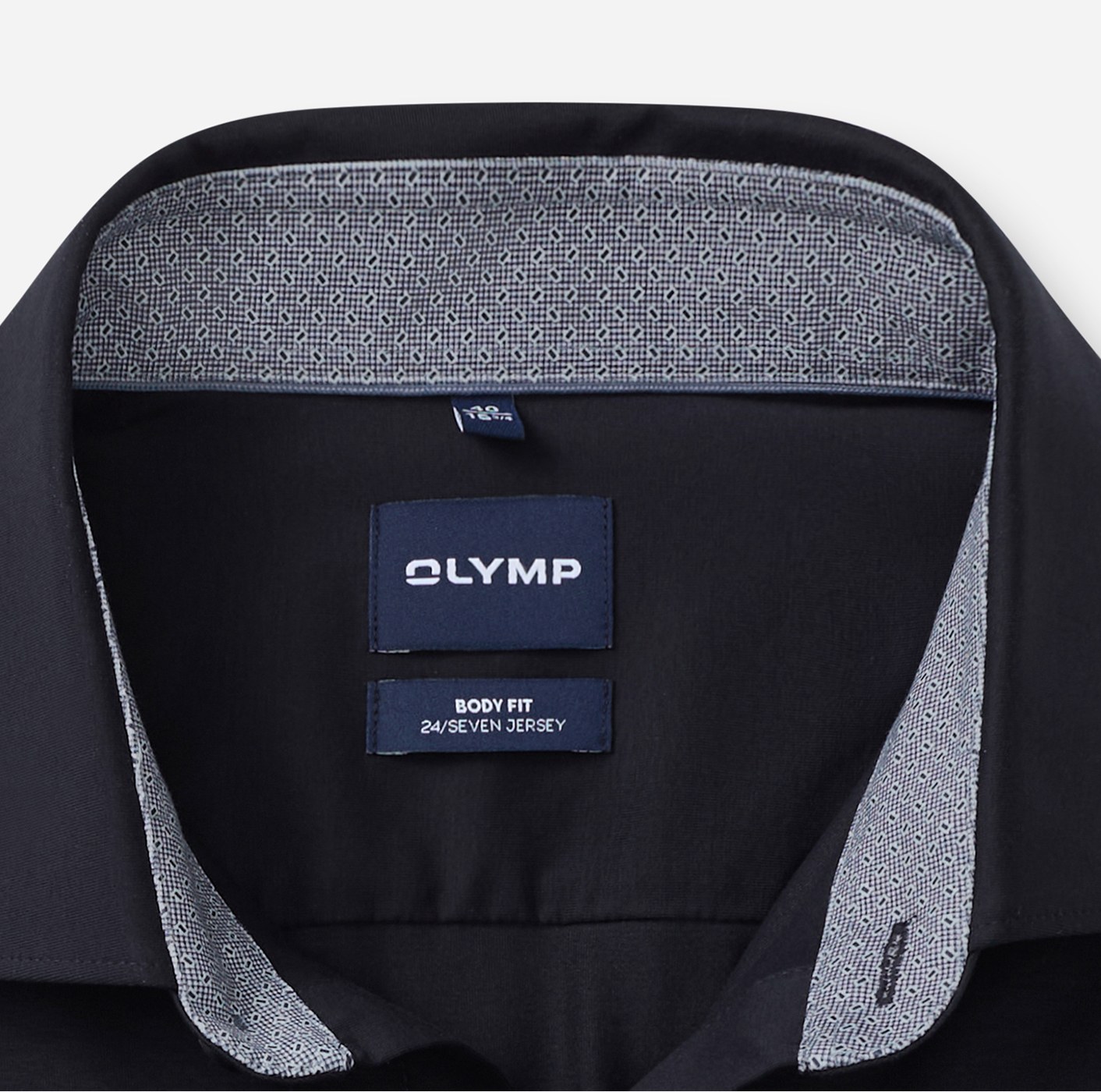 Hemd Herren Marine – OLYMP Level Five 24/Seven Body Fit, Detailansicht