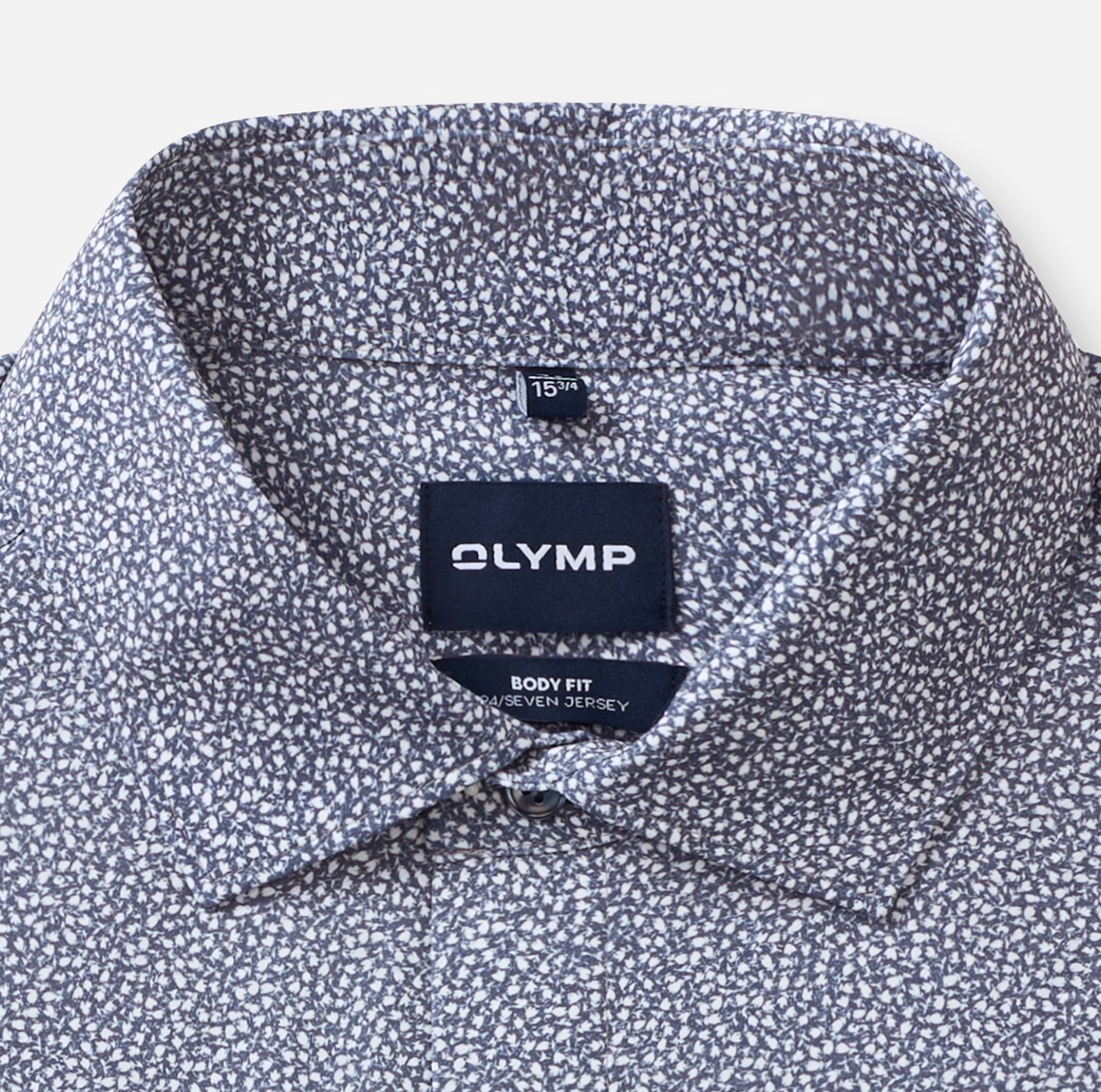 Hemd Herren Marine – OLYMP Level Five 24/Seven Body Fit, Detailansicht