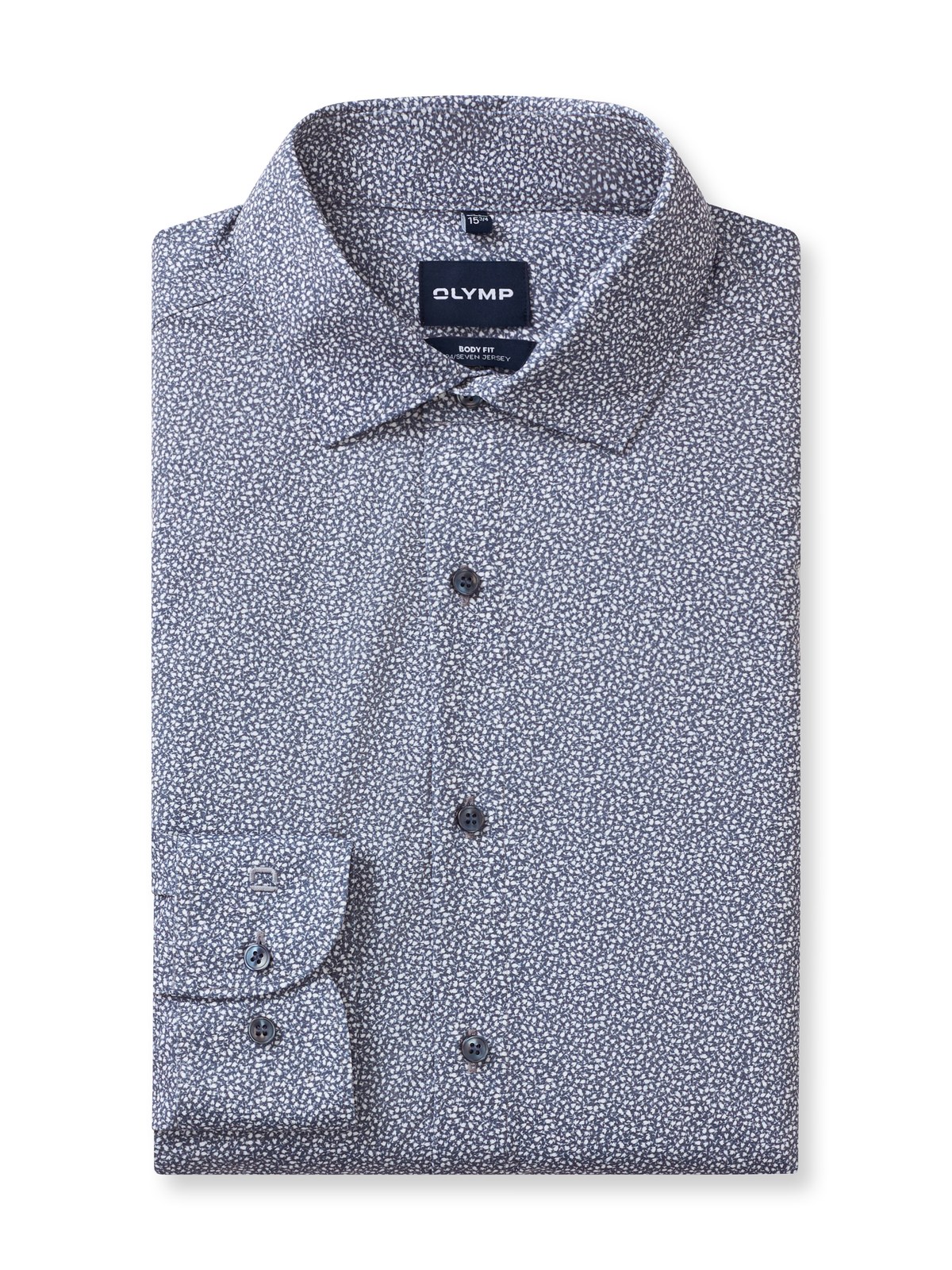 Hemd Herren Marine – OLYMP Level Five 24/Seven Body Fit, Detailansicht