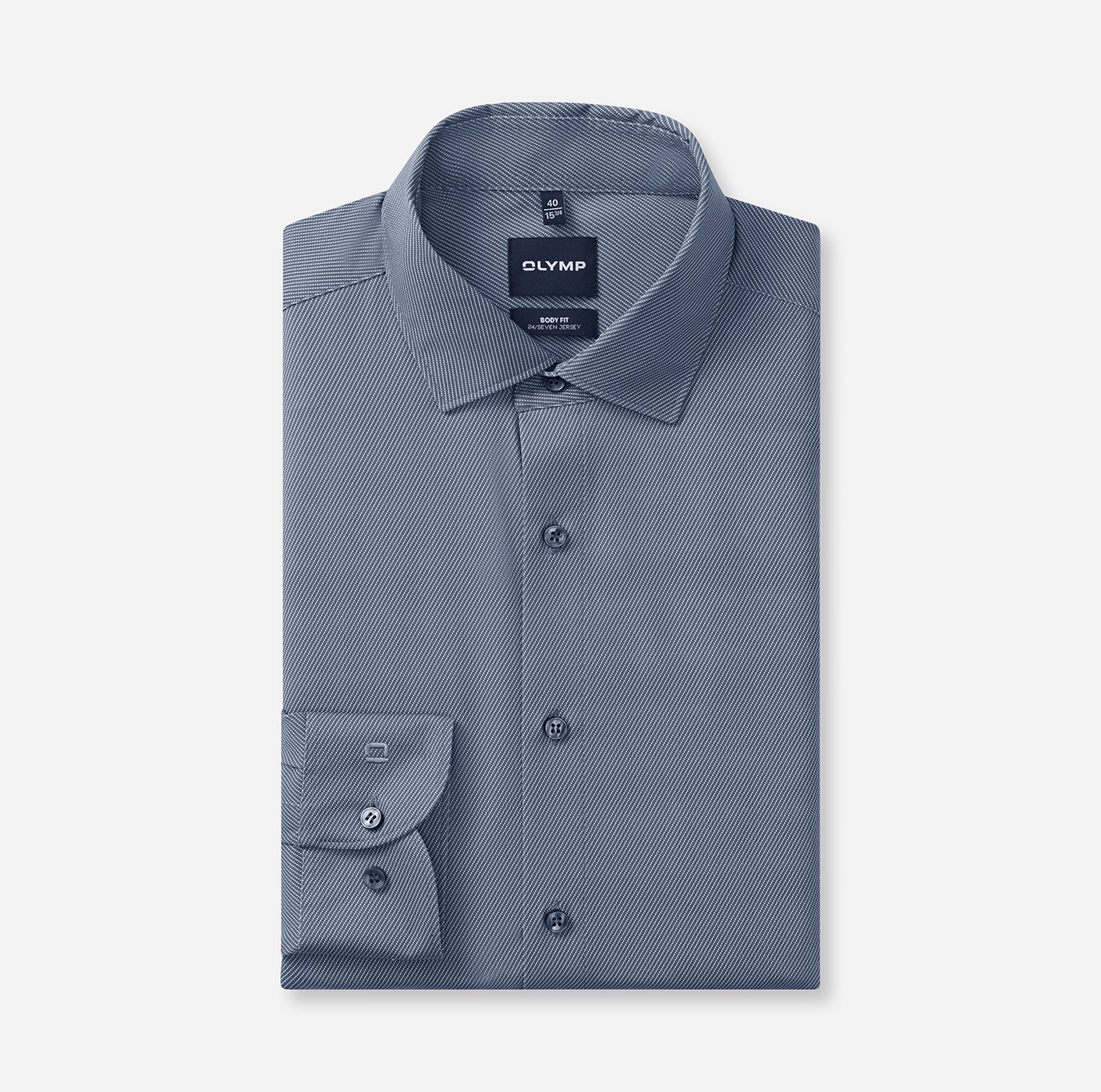 Hemd Herren Marine – OLYMP Level Five 24/Seven Body Fit