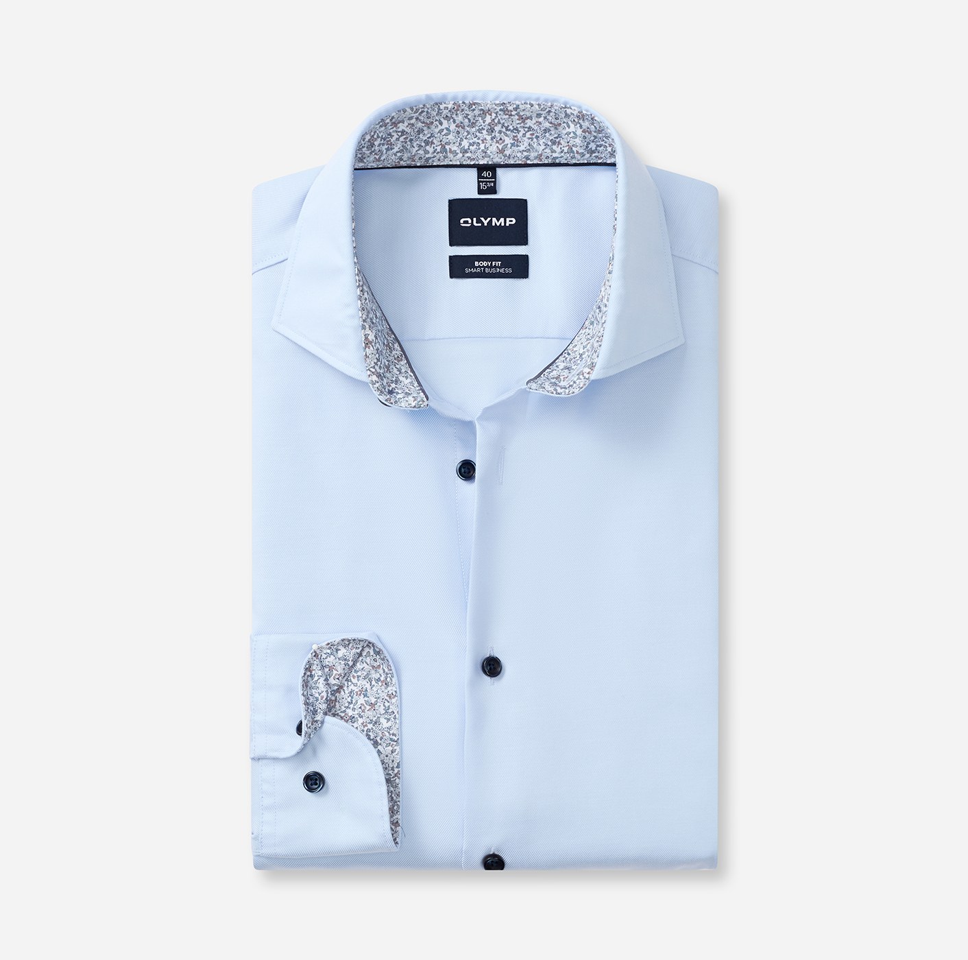 Hemd Herren Bleu – OLYMP Smart Business Body Fit