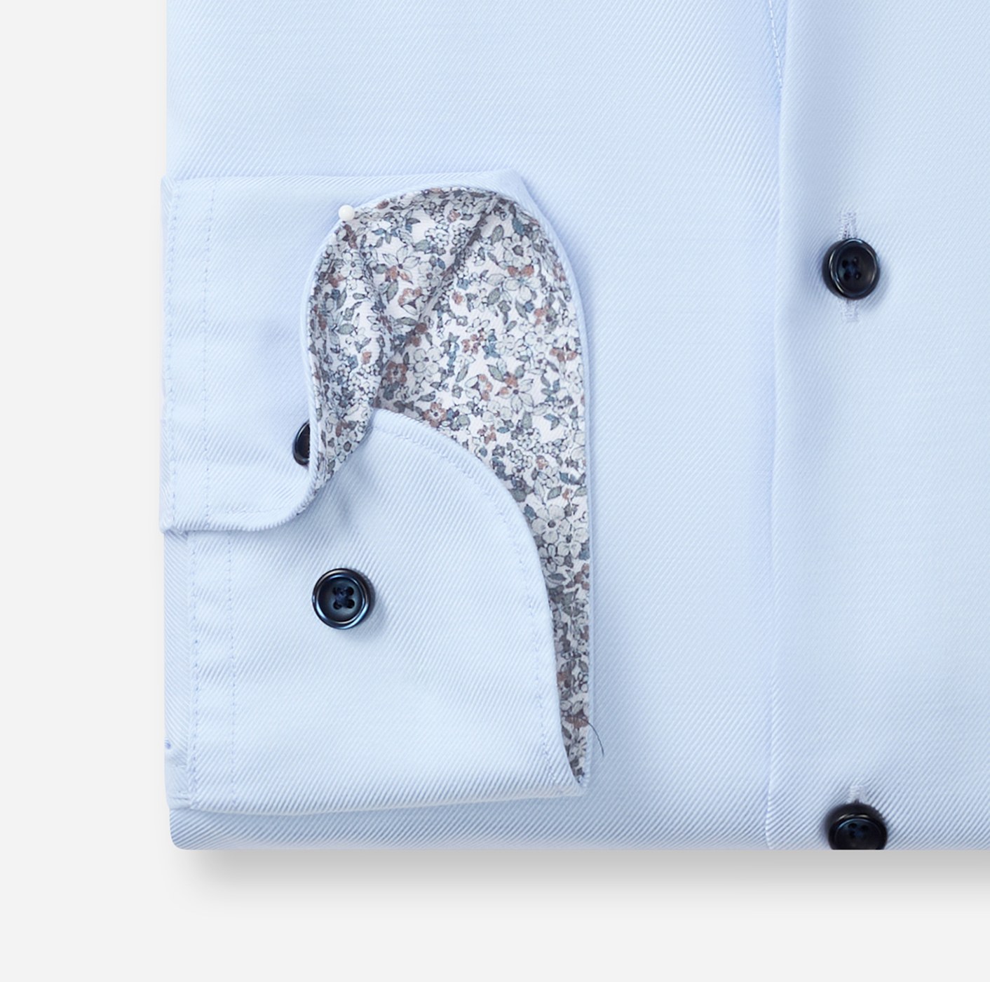 Hemd Herren Bleu – OLYMP Smart Business Body Fit, Detailansicht