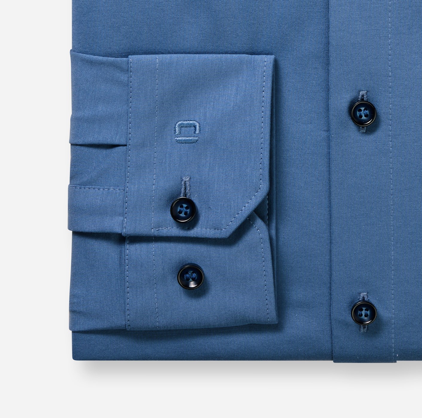 Hemd Herren Nürnberger blau – OLYMP No. Six 24/Seven Super Slim, Detailansicht