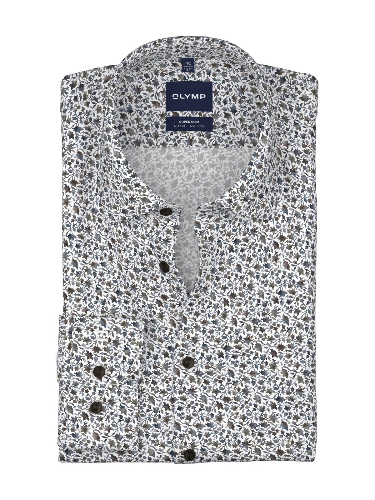 Hemd Herren Weiß – OLYMP No. Six Super Slim, Detailansicht