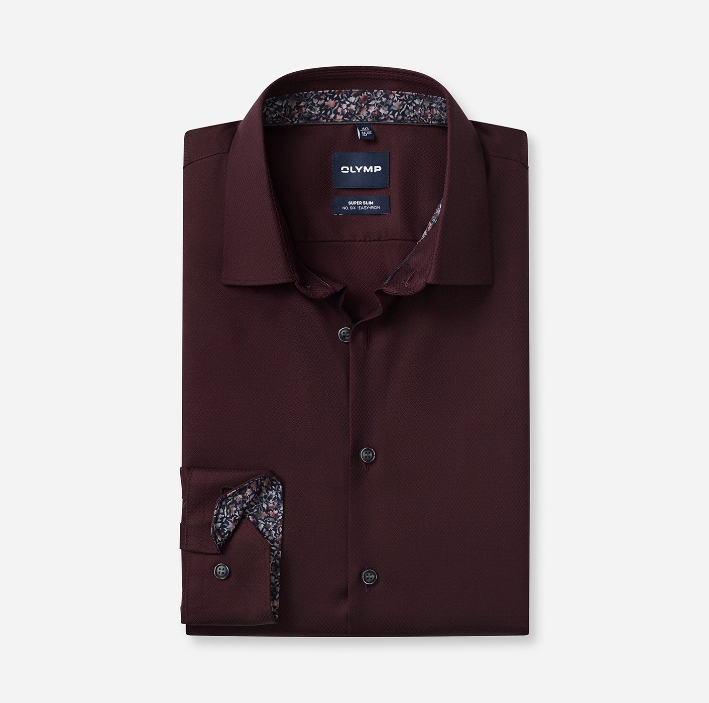 Hemd Herren Bordeaux – OLYMP No. Six Super Slim