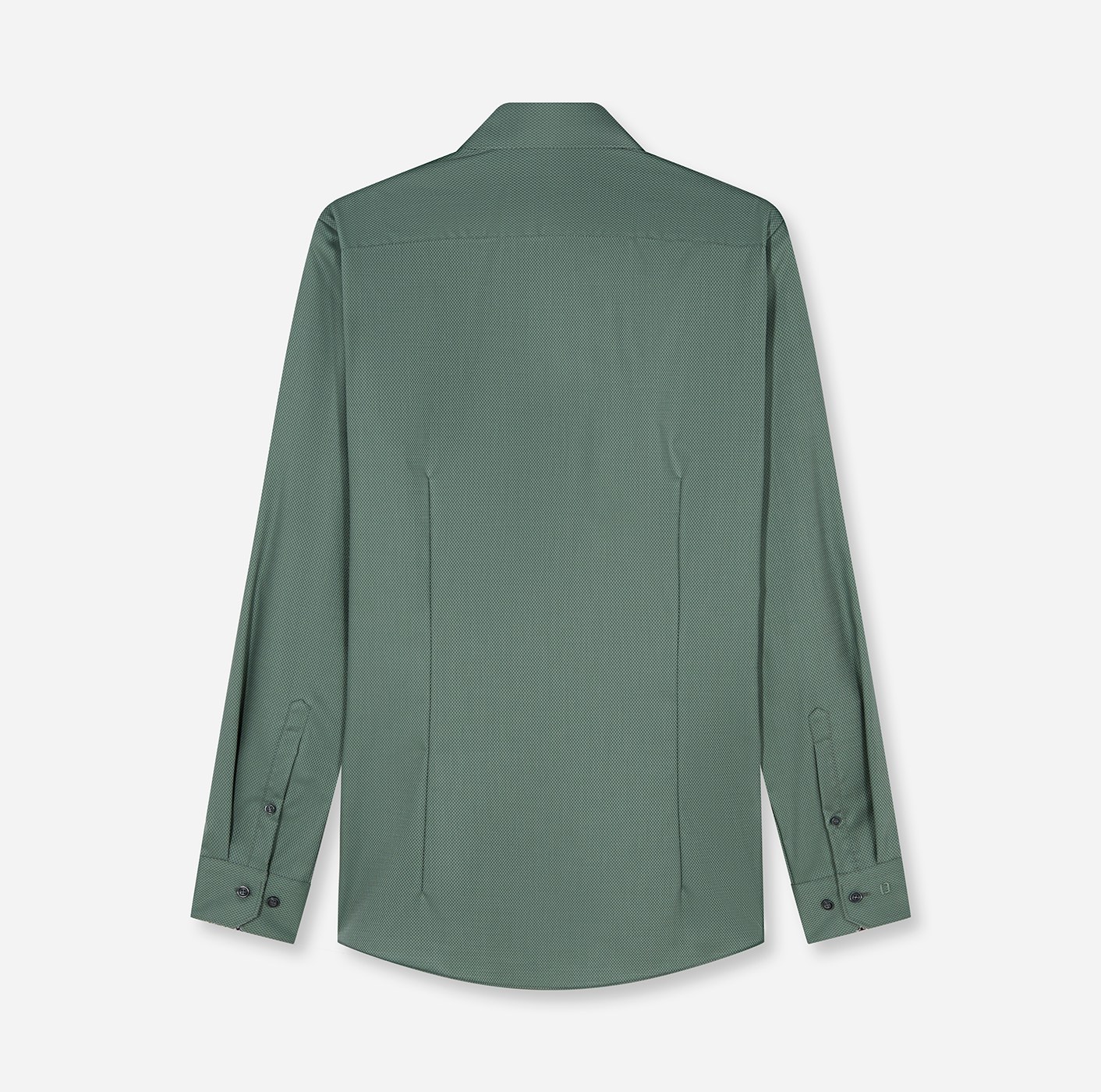Hemd Herren Grau-grün – OLYMP No. Six Super Slim, Detailansicht
