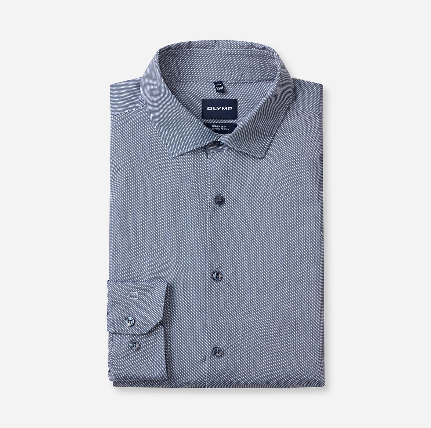 Hemd Herren Marine – OLYMP No. Six 24/Seven Super Slim