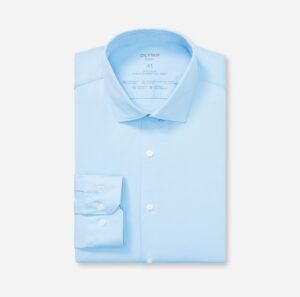 Hemd Herren Bleu – OLYMP No. Six 24/Seven Super Slim