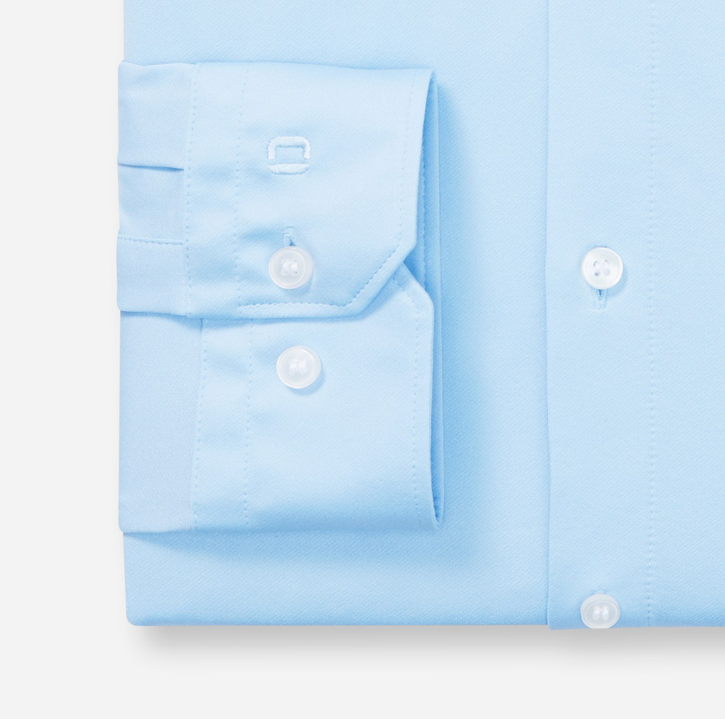 Hemd Herren Bleu – OLYMP No. Six 24/Seven Super Slim, Detailansicht