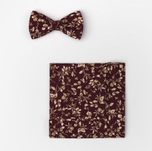 Einstecktuch Herren Bordeaux – OLYMP Krawatte/Einstecktuch Set