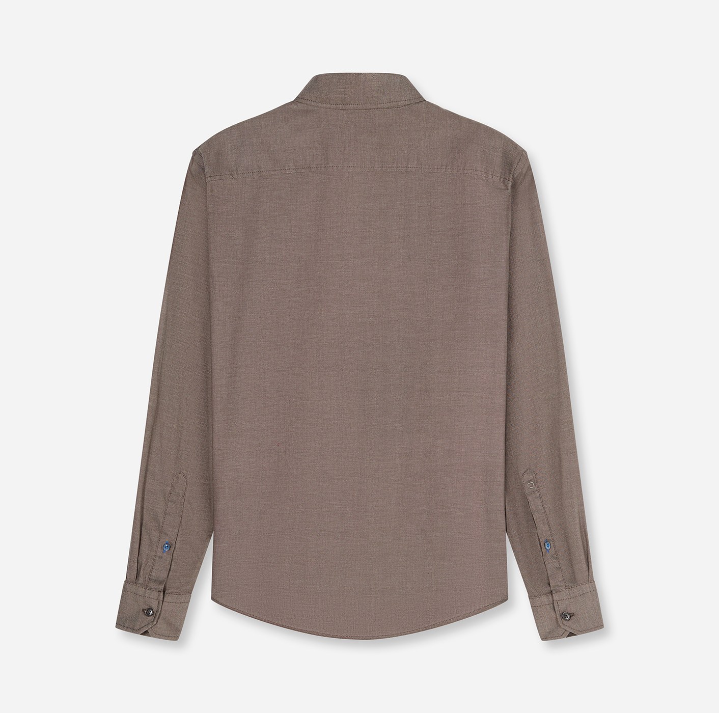 Hemd Herren Braun – OLYMP Casual Regular Fit, Detailansicht