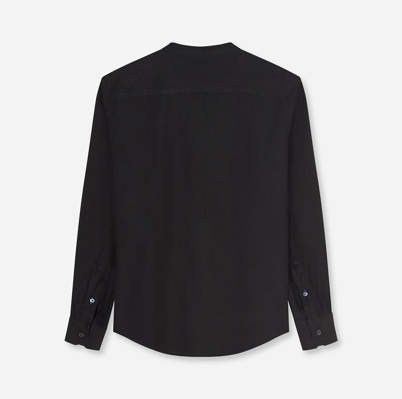 Hemd Herren Schwarz – OLYMP Casual Regular Fit, Detailansicht