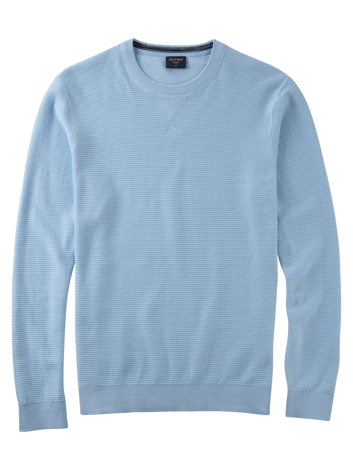 Pullover Herren Hellblau – OLYMP Casual Strick Regular Fit