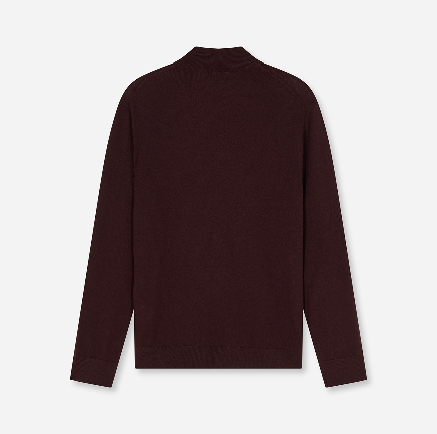 Pullover Herren Bordeaux – OLYMP Casual Strick Regular Fit, Detailansicht