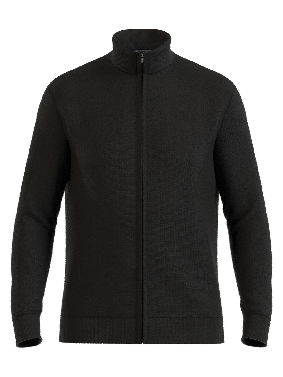 Pullover Herren Schwarz – OLYMP Casual Strick Regular Fit, Detailansicht