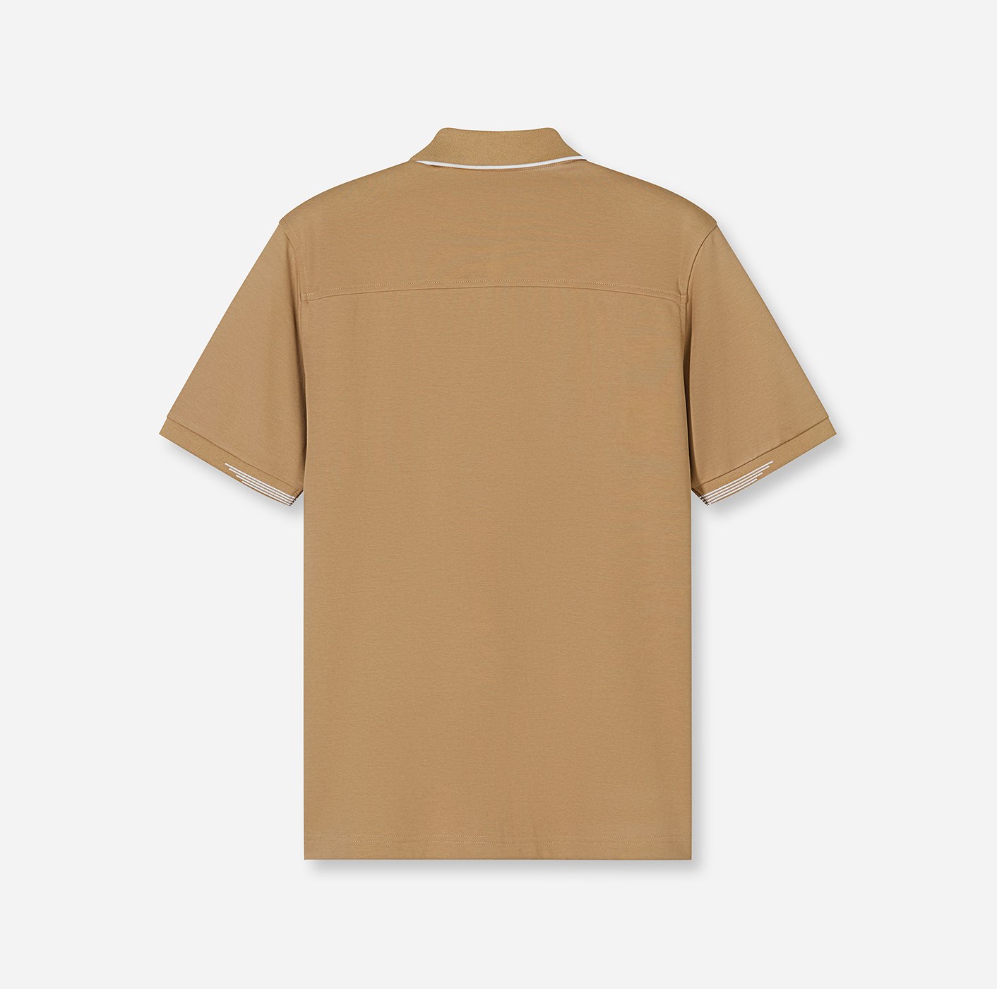 Poloshirt Herren Caramel – OLYMP Casual Wirk, Detailansicht